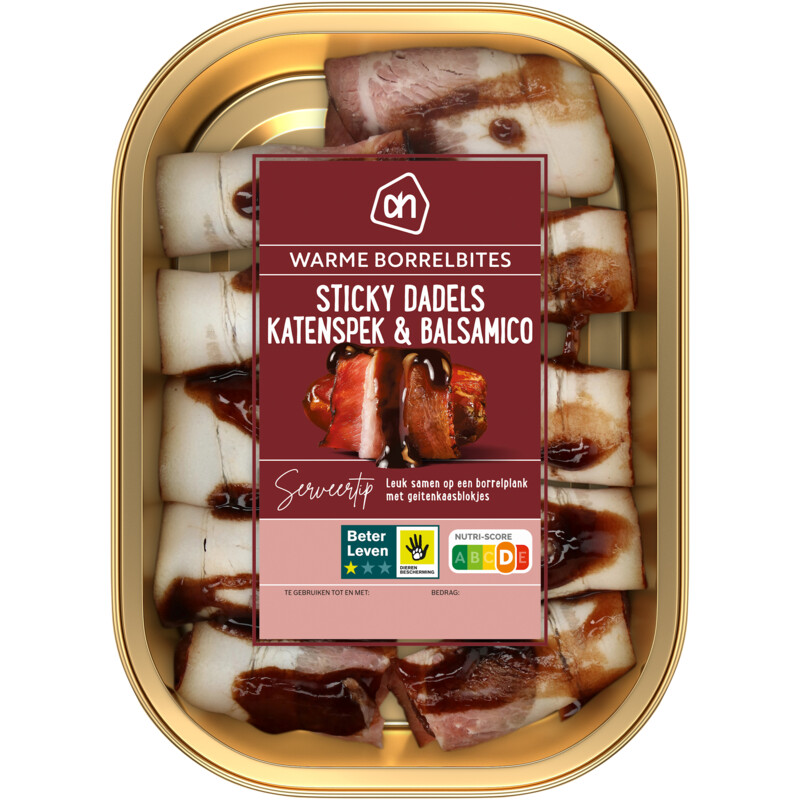 AH Sticky dadels katenspek & balsamico