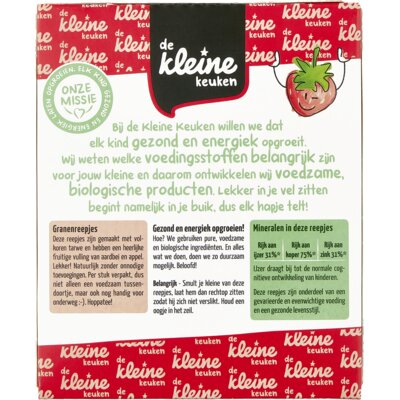 pdp-image-De Kleine Keuken Biologische granenreepjes aardbei 18m+