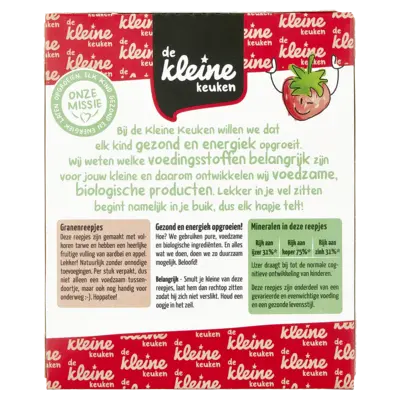 pdp-image-De Kleine Keuken Biologische granenreepjes aardbei 18m+