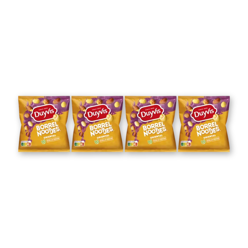 Duyvis Borrelnootjes oriental 4-pack