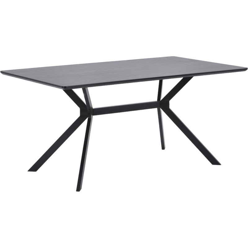 Een afbeelding van Woood Bruno eettafel zwart 200x90cm