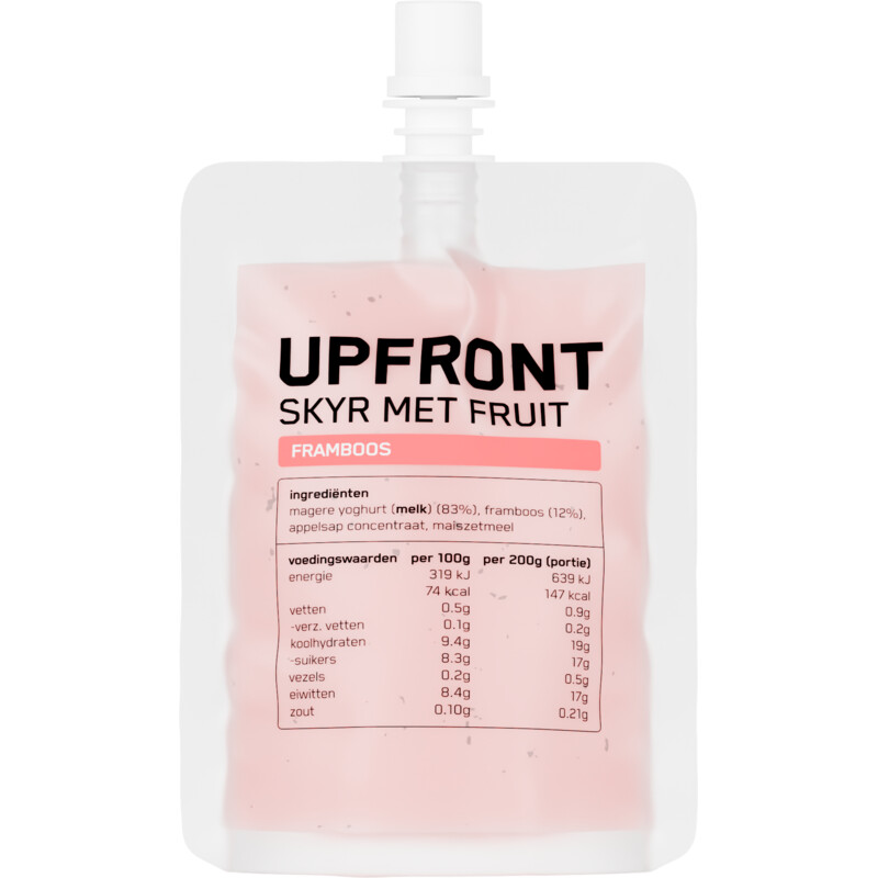 Een afbeelding van Upfront Skyr met fruit framboos