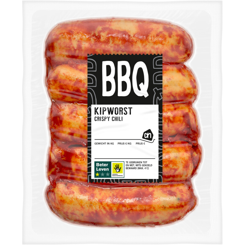 AH BBQ scharrel kipworst crispy chili