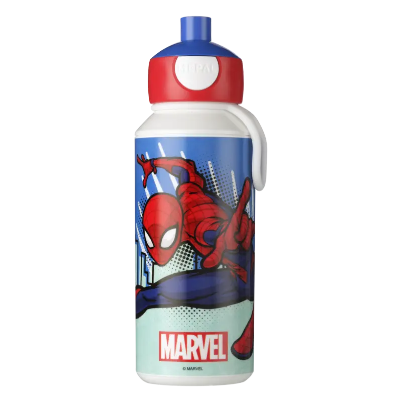 Drinkfles pop-up campus spiderman