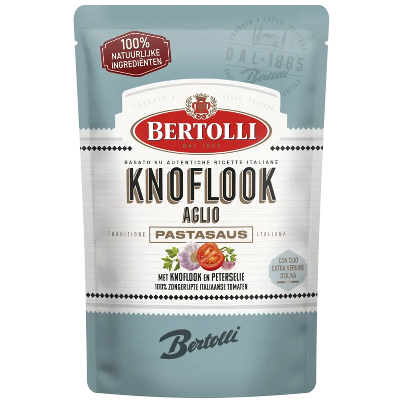 Bertolli Pastasaus in zak knoflook