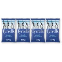 Tyrrells Simply sea salted 4-pack