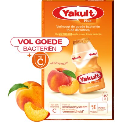 pdp-image-Yakult Plus perziksmaak 15-pack