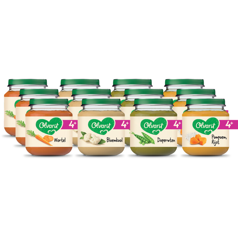 Een afbeelding van Olvarit Variatiemenu maaltijd 4m+