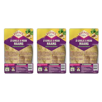 pdp-image-Patak's Naan garlic & coriander 3-pack
