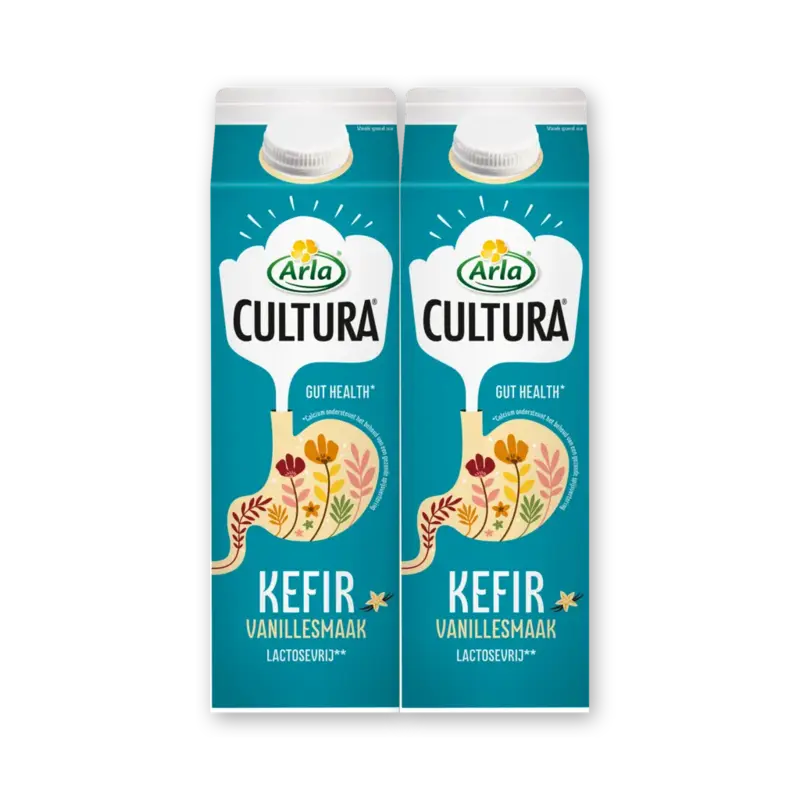 Cultura kefir vanillesmaak 2-pack