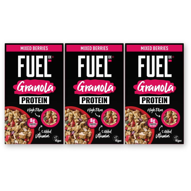 Fuel10K Granola Mixed Berries 3-pack