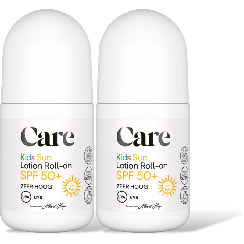 Care Kids sun lotion roller-on spf50+ 2-pack