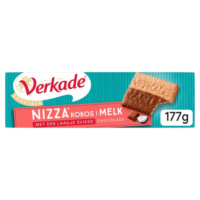 Nizza Kokos Melkchocolade koekjes