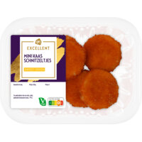 Een afbeelding van AH Excellent Mini kaasschnitzeltjes sweet onion