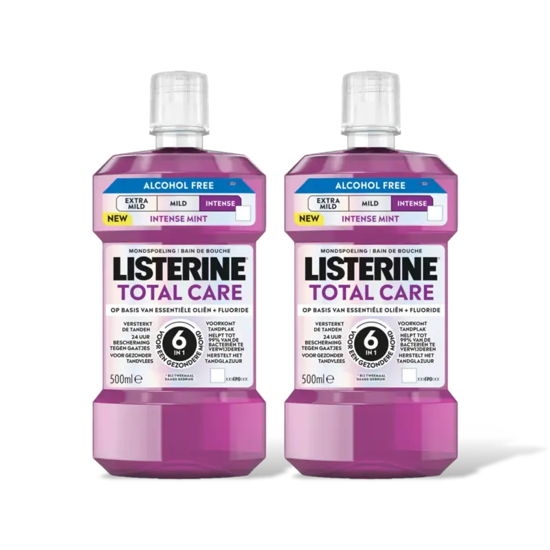 Listerine Total care alcoholfree intense 2-pack