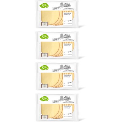 AH Biologisch Rookkaas 45+ plakken 4-pack