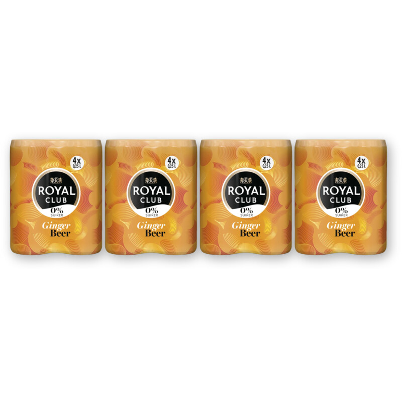 Royal Club Ginger beer 0% suiker 16-pack