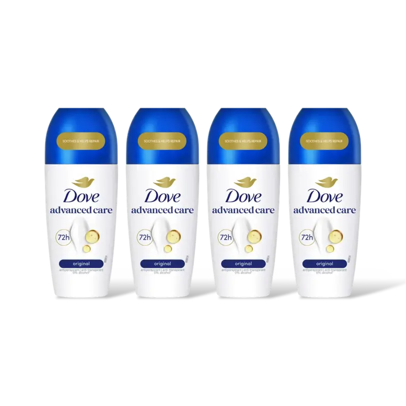 Dove Original anti-transpirant roller 4-pack