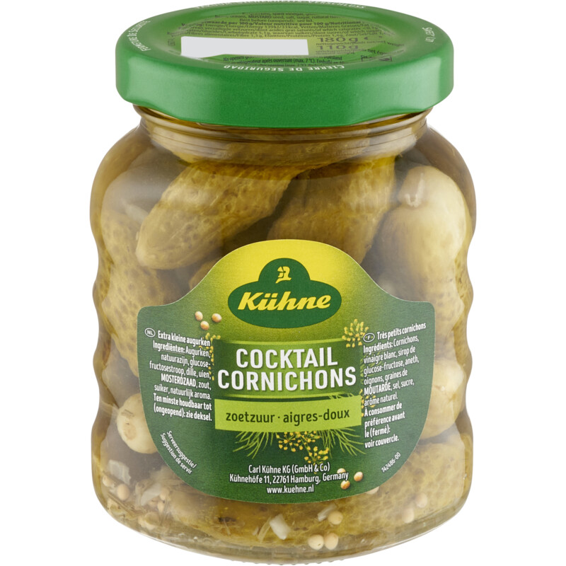 Een afbeelding van Kühne Cocktail cornichons zoetzuur