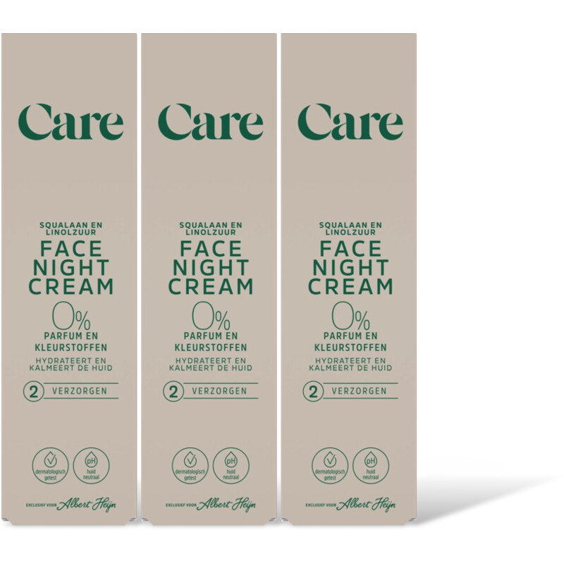 Care Face night cream 3-pack