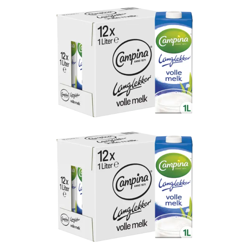 Langlekker volle melk 2-pack