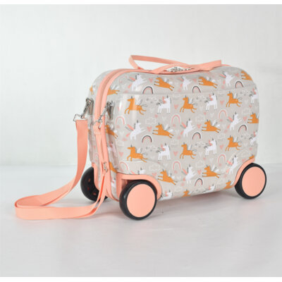 pdp-image-Princess traveller Kids ride on trolley unicorn