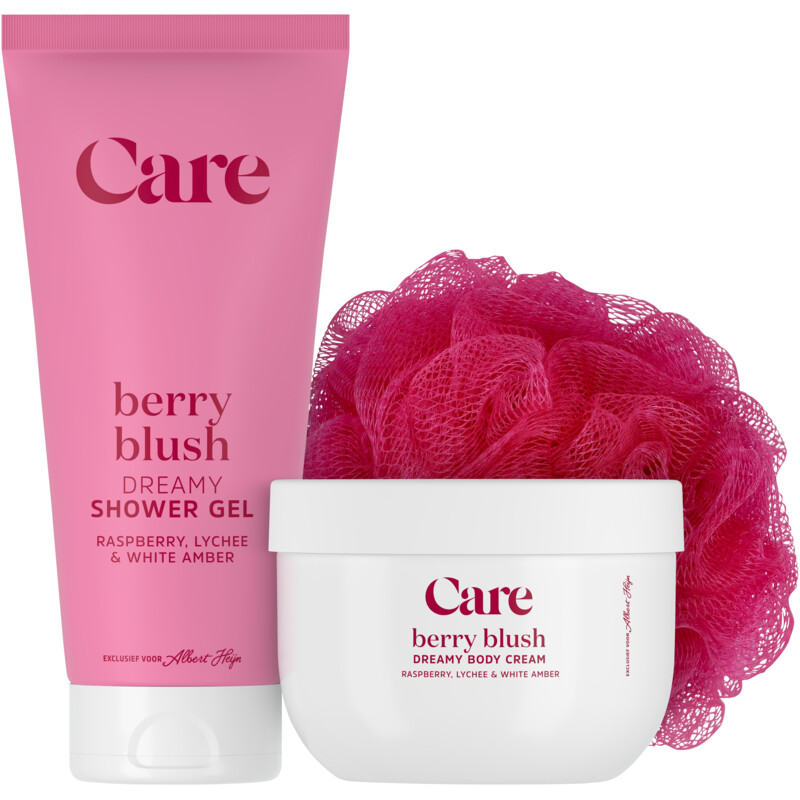 Een afbeelding van Care Berry blush shower gel giftset