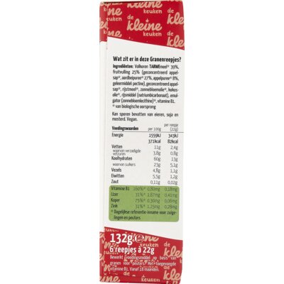 pdp-image-De Kleine Keuken Biologische granenreepjes aardbei 18m+