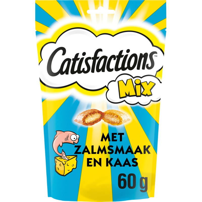 Een afbeelding van Catisfactions Kattensnack zalm & kaas