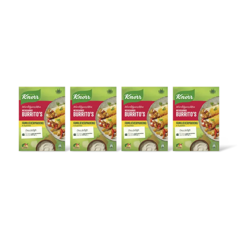 Knorr Wereldgerecht Mexicaanse burritos 4-pack