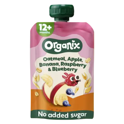 pdp-image-Organix Knijpfruit oatmeal, appel, banana 12m+