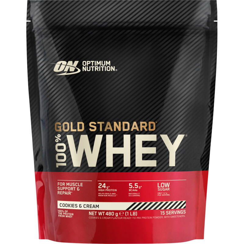 Een afbeelding van Optimum Nutrition Gold standard 100% whey cookies & cream