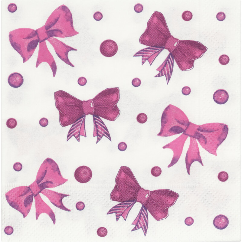 Een afbeelding van AH Excellent Servet strikjes 24x24cm