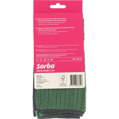pdp-image-Sorbo Schoonmaakdoek met scrub hoekje 38x38cm
