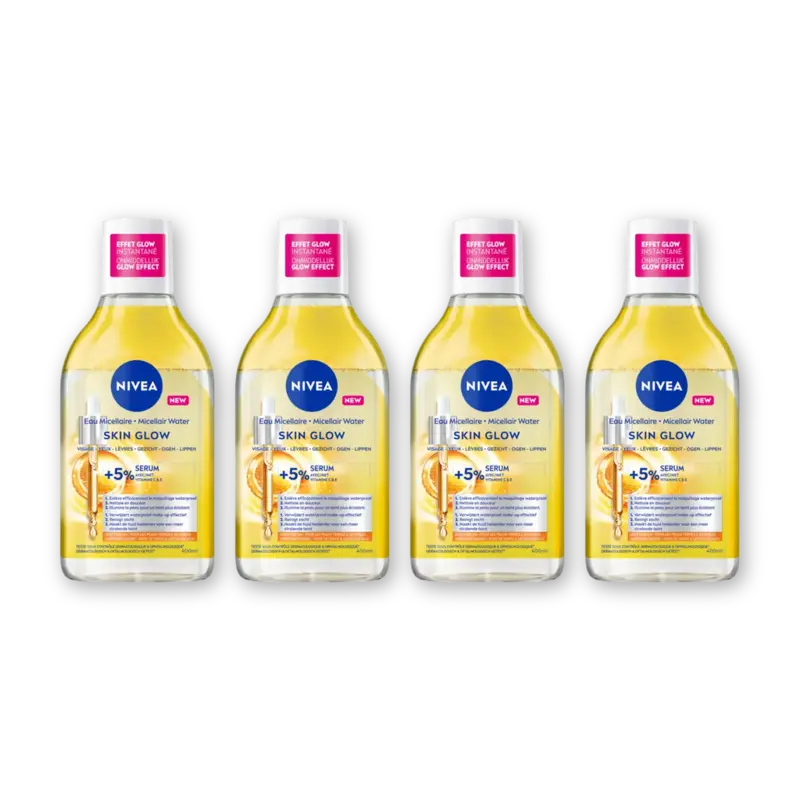 NIVEA Skin glow micellair water 4-pack