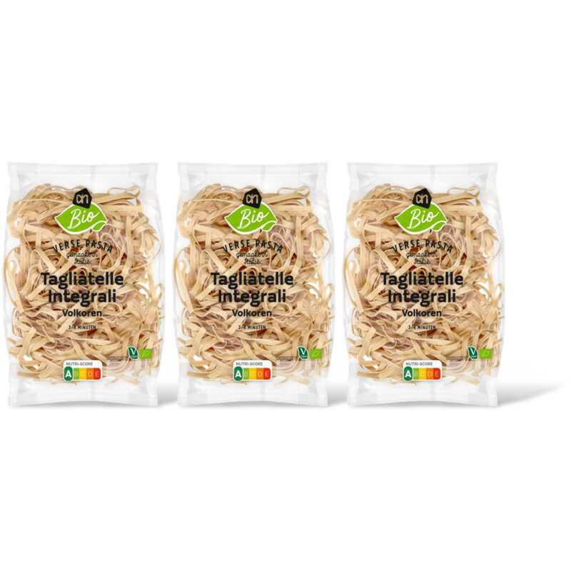 AH Biologisch Tagliatelle volkoren 3-pack