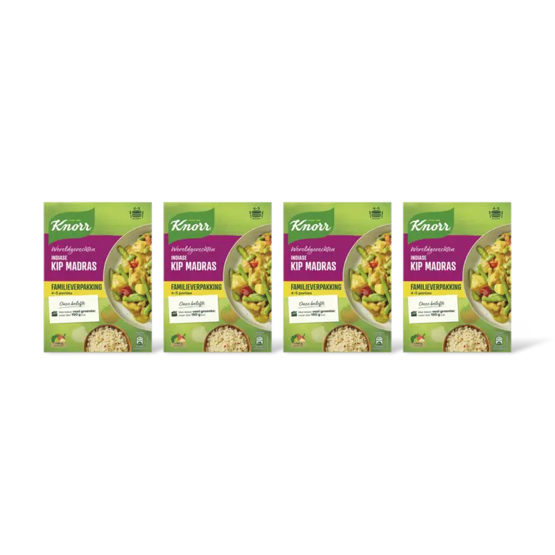 Knorr Indiase kip madras xl 4-pack