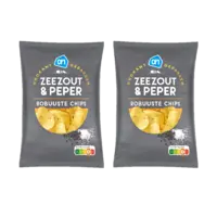 AH Robuuste chips zeezout & peper 2-pack
