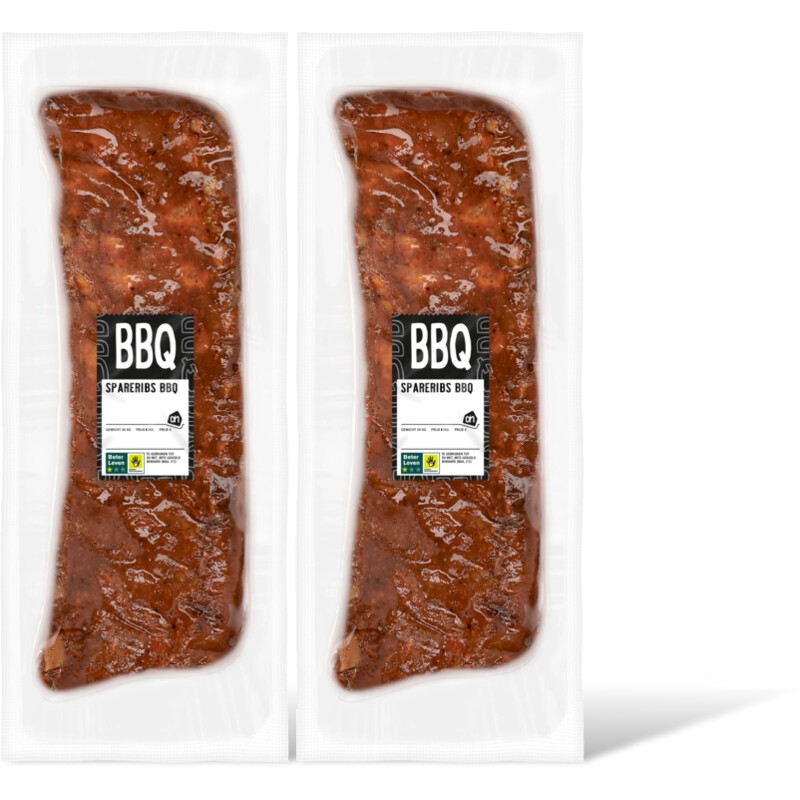 AH BBQ spareribs smokey 2-pack