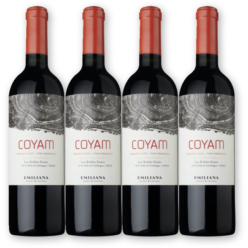 Coyam Coyam Rood Organic 4 flessen
