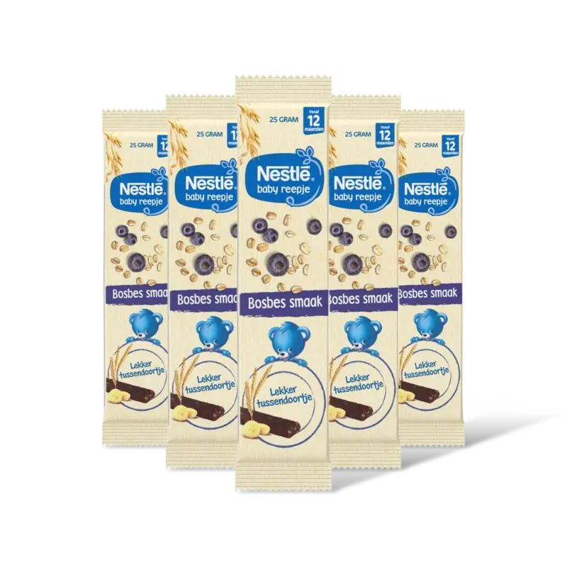 Baby reepje bosbes smaak 12m+ 5-pack