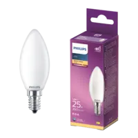 Philips Led fil kaars mat E14 25W