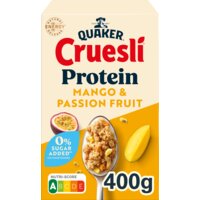 Een afbeelding van Quaker Cruesli protein mango & passionfruit