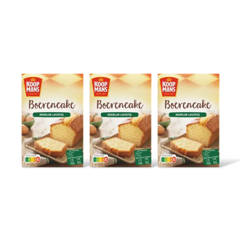 Koopmans Mix voor boerencake 3-pack