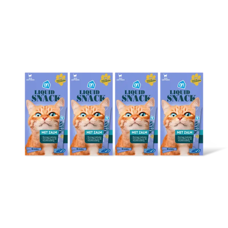 Liquid snack met zalm 4-pack