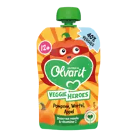 Olvarit Knijpfruit pompoen wortel appel 12m+
