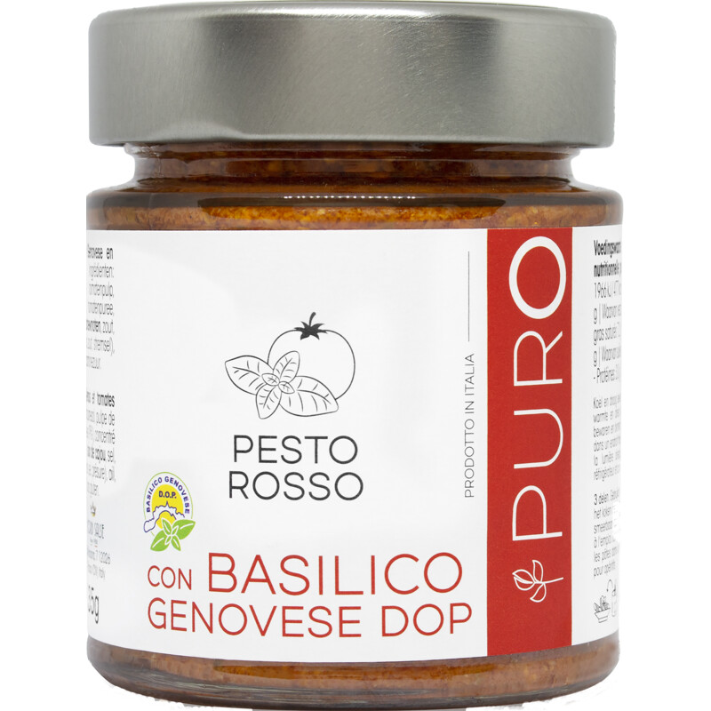 Een afbeelding van Puro Pesto Rosso con basil DOP