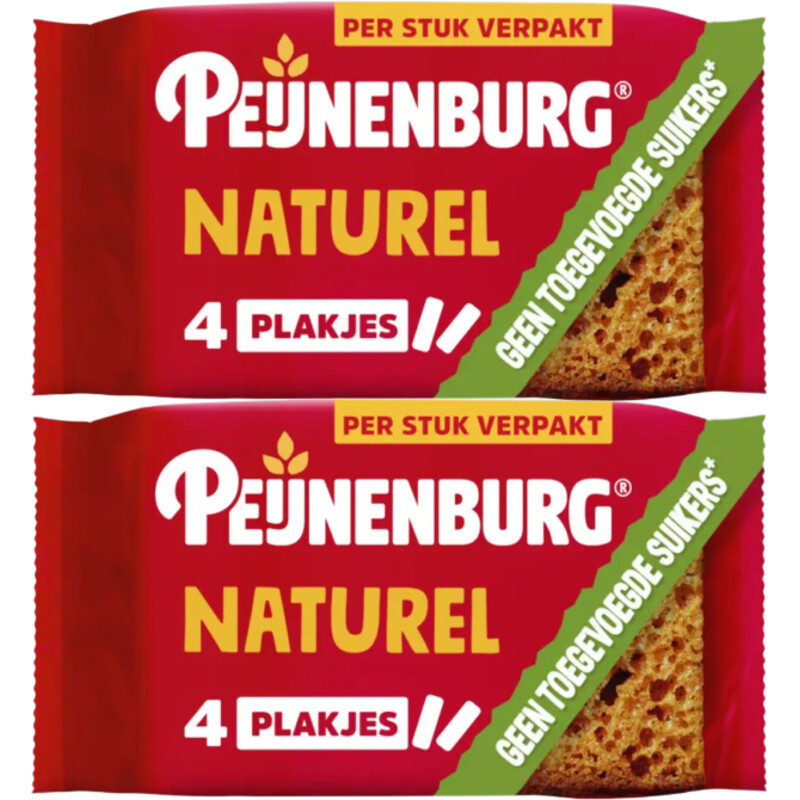 Peijnenburg Ontbijtkoek naturel 8-pack