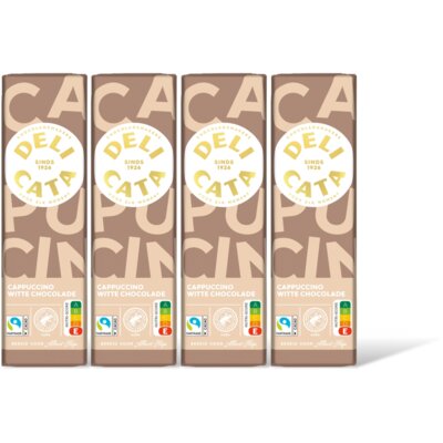 Delicata Reep witte chocolade cappuccino 4-pack