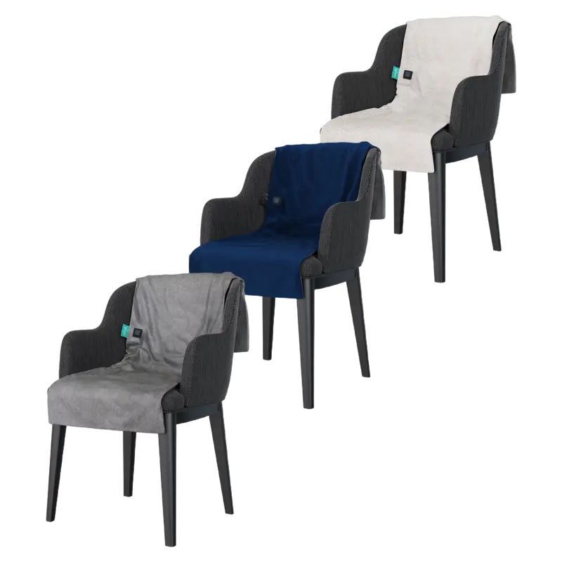 Sinji Heating chair blanket fleece grey